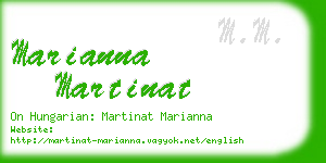 marianna martinat business card
